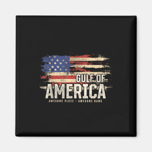 Americas Gulf Of Usa Grunge Patriotic  Magnet