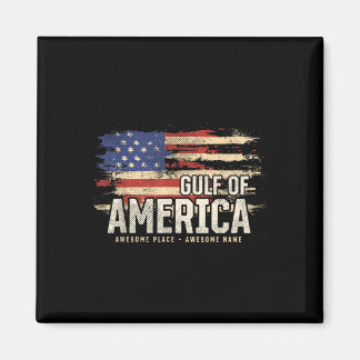 Americas Gulf Of Usa Grunge Patriotic Magnet