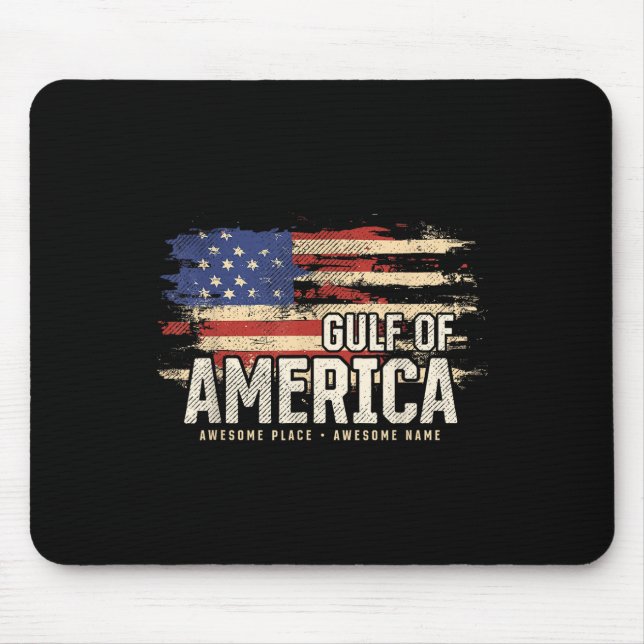 Americas Gulf Of Usa Grunge Patriotic  Mouse Mat (Front)