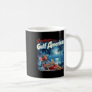 America's Gulf Trump 2024 Retro Beach Usa America Coffee Mug