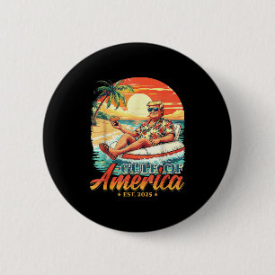 Americas Gulf Trump 2024 Retro Beach Usa America M 6 Cm Round Badge