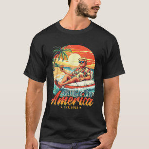 Americas Gulf Trump 2024 Retro Beach Usa America M T-Shirt