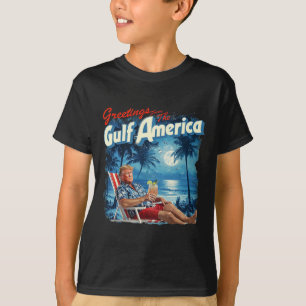 America's Gulf Trump 2024 Retro Beach Usa America T-Shirt