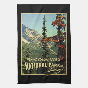 America's National Parks Tea Towel