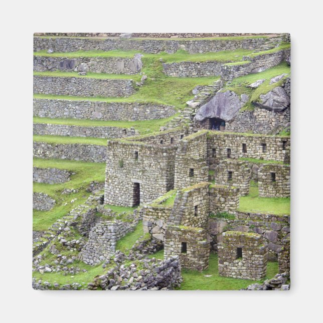 Americas, Peru, Machu PIcchu. The ancient 2 Magnet (Front)