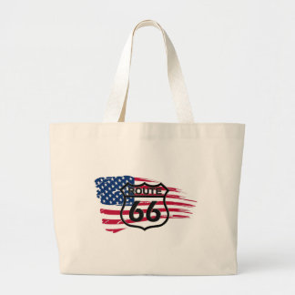 America's Route 66 Large Tote Bag