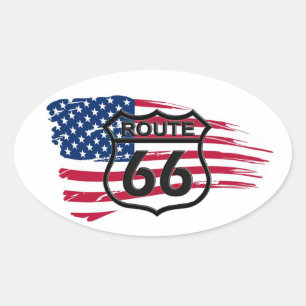 America's Route 66 Oval Sticker