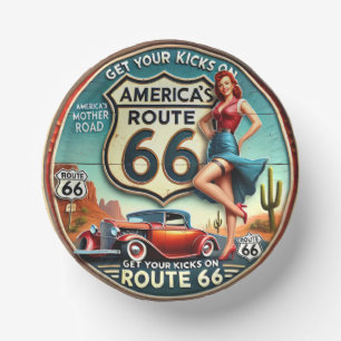 America's Route 66 Paper Plate