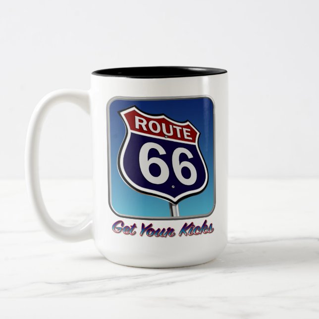 America's Route 66 Two-Tone Coffee Mug (Left)