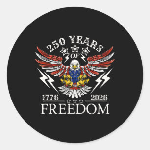 Americas Semi Quincentennial 250th Anniversary Com Classic Round Sticker