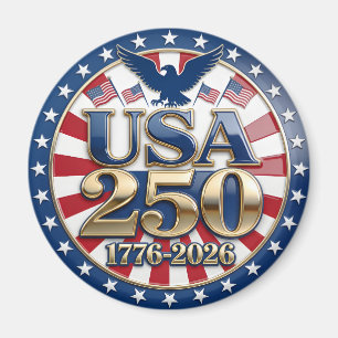 America's Semiquincentennial 1776-2026 USA 250 Magnet