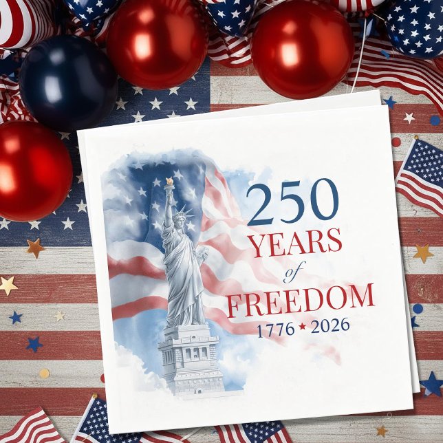 America's Semiquincentennial 250 Years Freedom Napkin (Semiquincentennial 250 Years Freedom Napkins)
