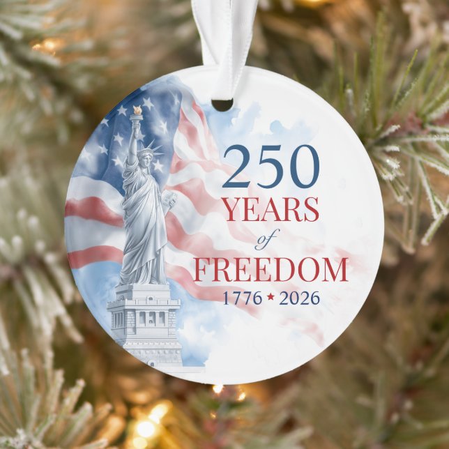 America's Semiquincentennial 250 Years Freedom Ornament (Tree)