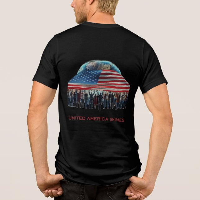 America's Strength Shines Tri-Blend Shirt (Back)