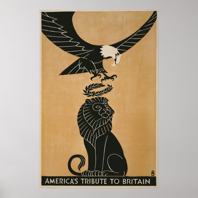 America's Tribute to Britain Poster (Front)