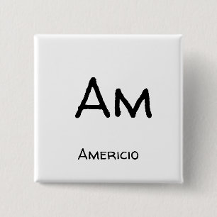 Americio am 15 cm square badge
