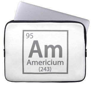 Americium - American Science Periodic Table Laptop Sleeve