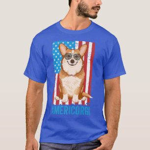 Americorgi, Dog Gifts For Dog Lovers, Corgi Womens T-Shirt