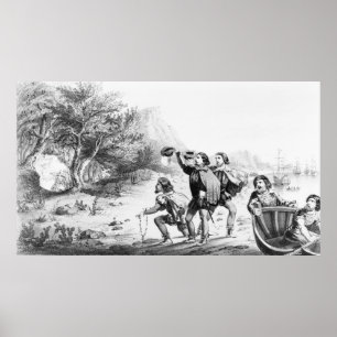 "Amerigo Vespucci in America" poster/print Poster