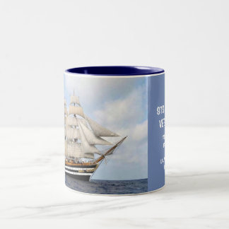 Amerigo Vespucci, Italian Navy Tall Ship Two-Tone Coffee Mug