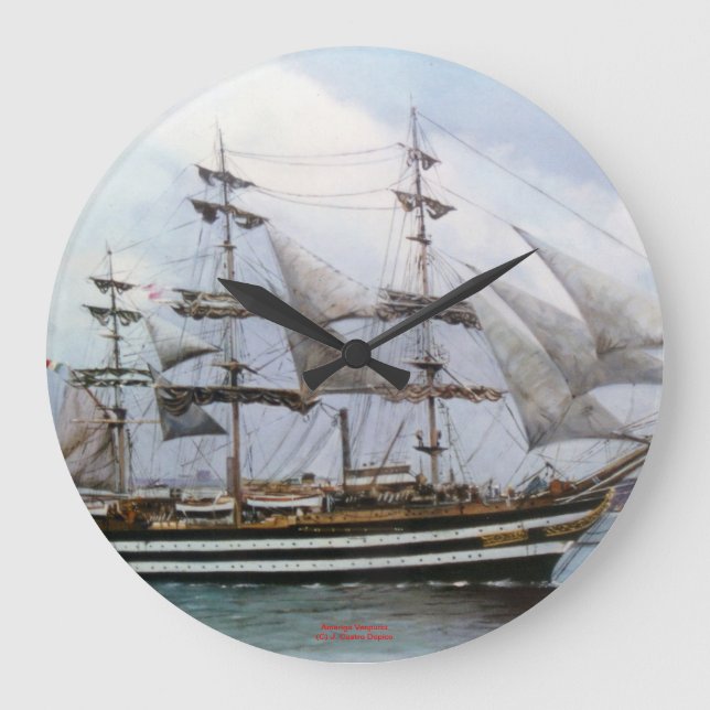 Amerigo Vespucci Large Clock (Front)