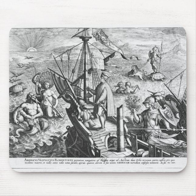 Amerigo Vespucci Mouse Mat (Front)