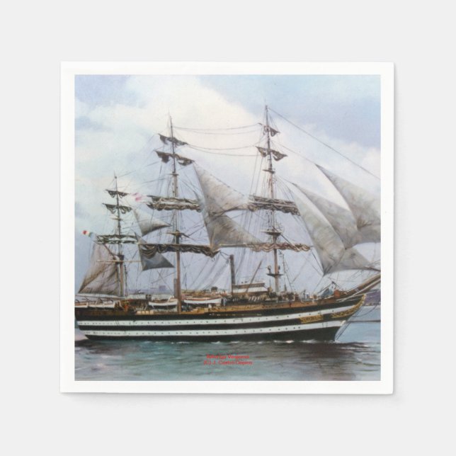 Amerigo Vespucci Napkin (Front)