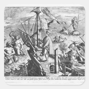 Amerigo Vespucci Square Sticker
