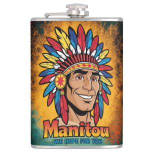Amerika-Indianer Hip Flask