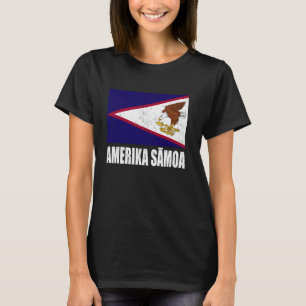 Amerika Samoa Flag Grunge Vintage Souvenir America T-Shirt