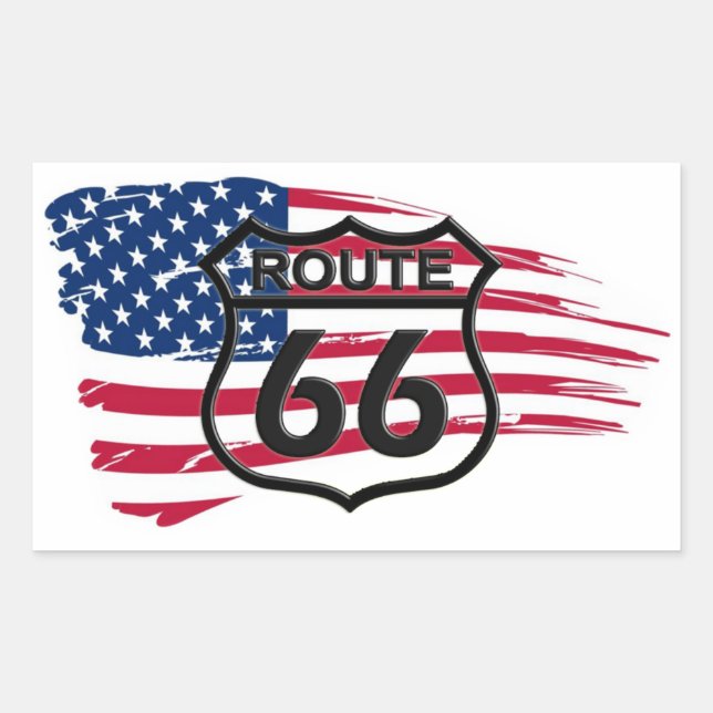 Amerikas Route 66 Rectangular Sticker (Front)
