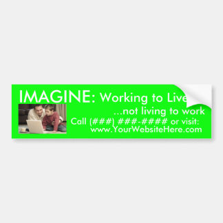 AmeriPlan® Working to Live Bumper Sticker