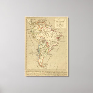 Amerique Meridionale en 1840 Canvas Print