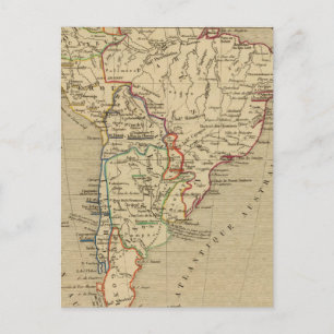 Amerique Meridionale en 1840 Postcard