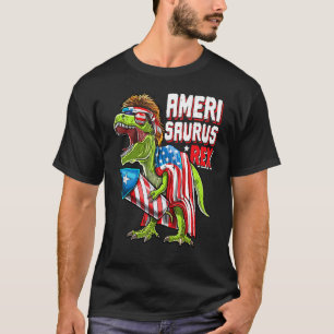 Amerisaurus Rex Dinosaur 4th Of July Firework Amer T-Shirt
