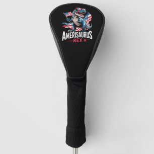 Amerisaurus T Rex Dinosaur 4th Of July US American Golf Head Cover