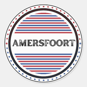 Amersfoort City Pride Emblem – Dutch Identity Classic Round Sticker