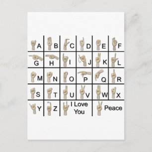 AmeslanAlphabet120710 Postcard