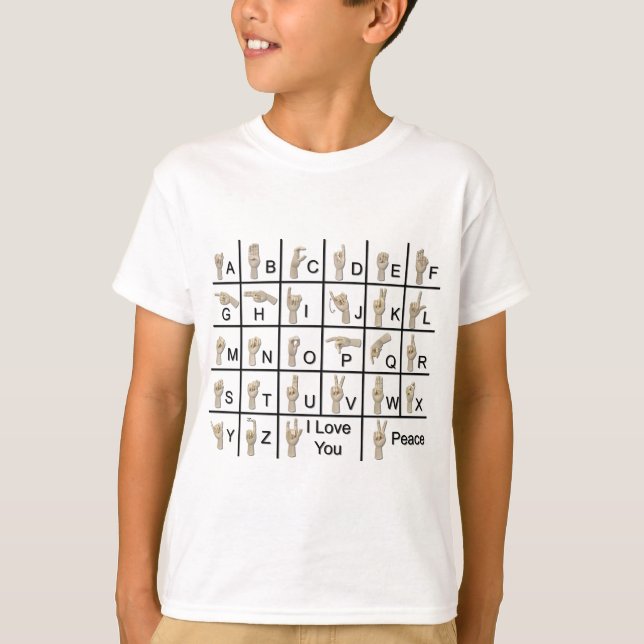 AmeslanAlphabet120710 T-Shirt (Front)