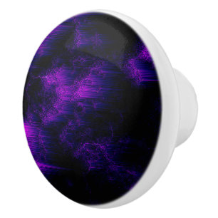 Amethyst Abstract Ceramic Knob