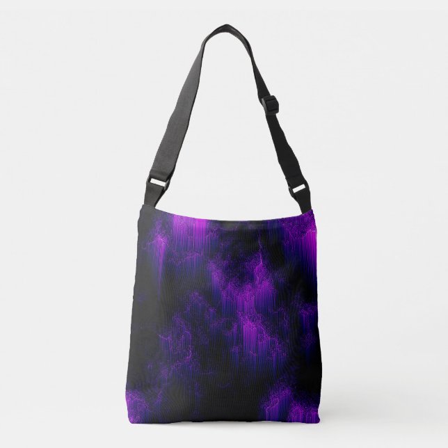 Amethyst  Abstract Crossbody Bag (Front)
