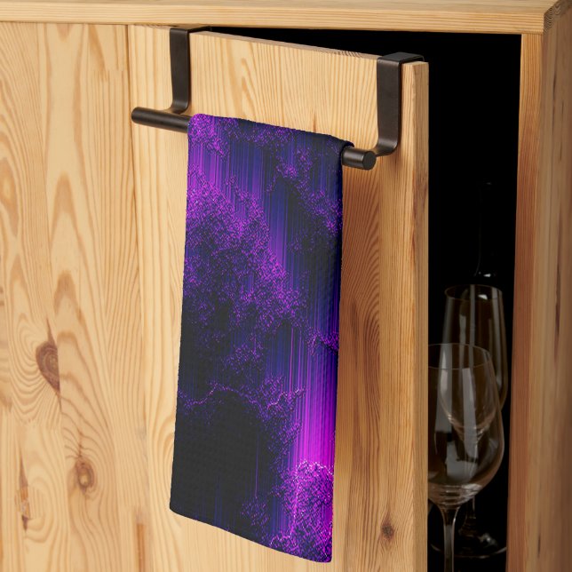 Amethyst Abstract Tea Towel (Thirds Fold)