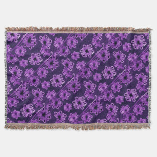 Amethyst Against Midnight Throw Blanket