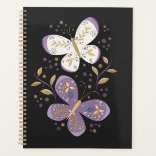 Amethyst and Gold Butterflies Planner