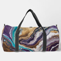 Amethyst and Turquoise Abstract 