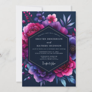 Amethyst Bioluminescent Wedding Invitation
