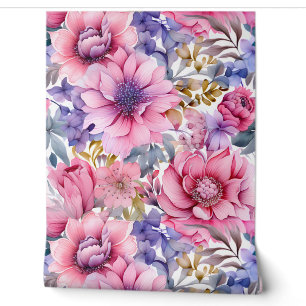 Amethyst Bloom Rhapsody Botanical Wallpaper