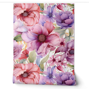 Amethyst Bloom Rhapsody Botanical Wallpaper