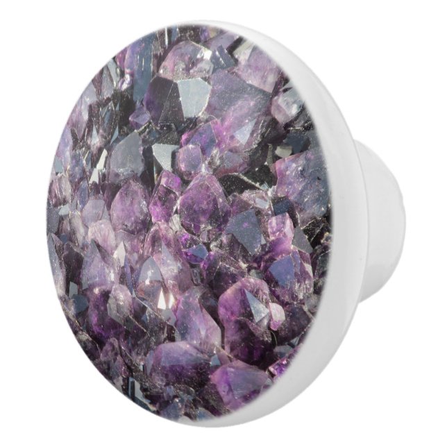 Amethyst Ceramic Knob (Right)