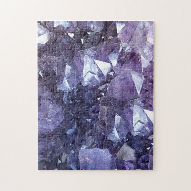 Amethyst Crystal Cluster Jigsaw Puzzle (Vertical)